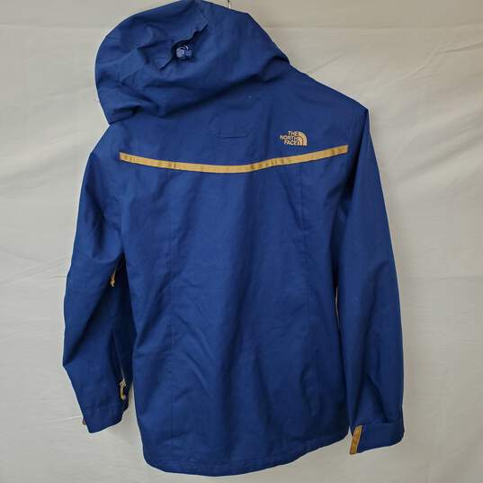 Wm The North Face Bastille Navy Blue Tri-Climate Jacket W/Faux Buttons (Zip Up/Hook) Sz S/P image number 3