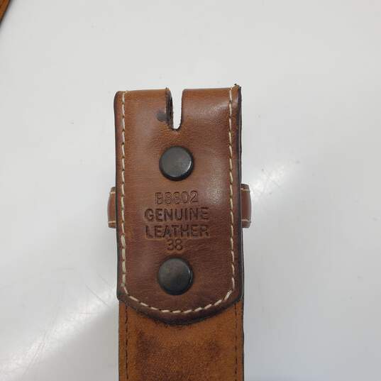 Badger Brown Leather Camo Belt image number 2