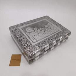 Handcrafted Silver Jewelry Box Made In India Mount Rushmore alternative image