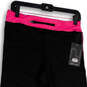 NWT Womens Pink Black Elastic Waist Stretch Pull-On Cropped Leggings Sz XL image number 4