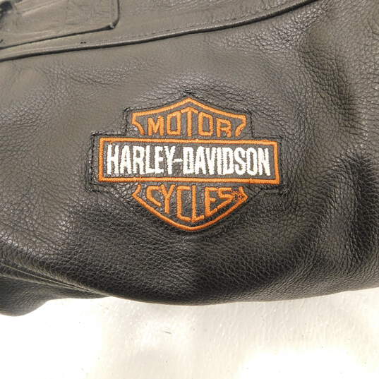 Harley Davidson Men's 2xL Black Leather Chaps image number 4