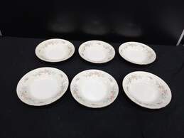 Set of 6 Vintage Homer Laughlin Eggshell Georgian Floral Soup Bowls