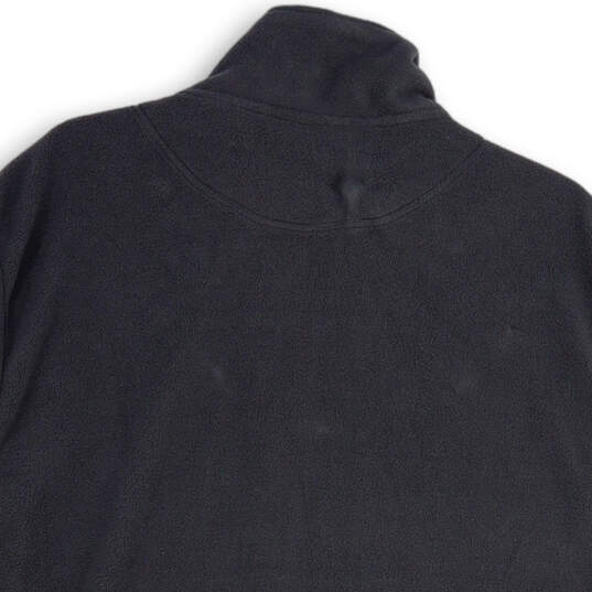 Mens Gray Sleeveless Mock Neck Pockets Full-Zip Fleece Vest Size XL image number 4