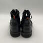 Mens Abercorn D95326 Black Leather Steel Toe Lace Up Biker Boots Size 10.5M image number 3