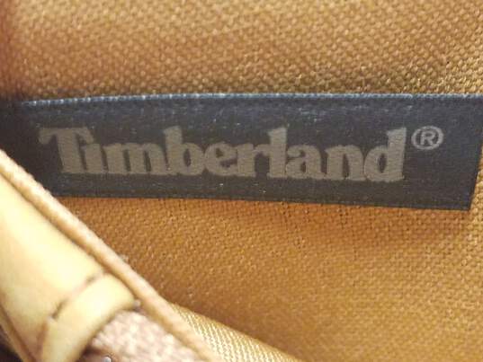 Timberland RFID Tan Nubuck Leather Trifold Small Slim Crossbody Wallet image number 7