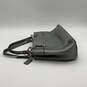 Womens Penelope Black Leather Inner Pockets Bottom Stud Zipper Shoulder Bag image number 3