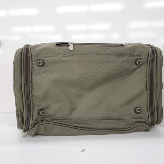 Briggs & Riley Travelware Green Canvas Expandable Carry On Duffle Bag image number 6
