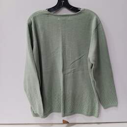 Jones New York Sport Women's Green Sweater 1X Deauville / Kiwi alternative image