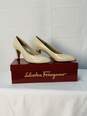 White Salvatore Ferragamo Pump Heels Size: 6 1/2 Certified Authentic image number 1