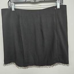 Women's Black Rhinestone Skirt alternative image