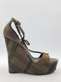 Authentic Burberry Amber Check Lingard Sandal W 10 image number 1