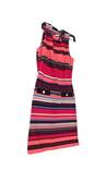 Womens Multicolor Striped Back Zip Sleeveless Shift Dress Size 8 image number 2