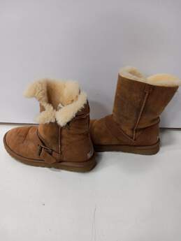 Ugg Suede Chestnut Distressed Classic Dylyn Boots-8 alternative image