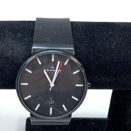 Designer Skagen Ancher SKW6053 Black Stainless Steel Analog Quartz Wristwatch