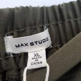 Max Studio Pull On Pants Army Green High Waisted Size XL alternative image