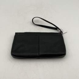 NWT Coach Womens Black Green Leather Slip Pocket Flap Wristlet Clutch Wallet alternative image