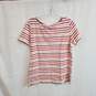 Boden Striped Short Sleeve Pullover Shirt Women's Size 10 image number 1