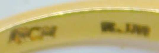 Elegant 14K Yellow Gold Tanzanite & Diamond Accent Ring 2.0g image number 4