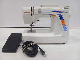 Janome Mini Sewing Machine Model HF107 with Foot Pedal