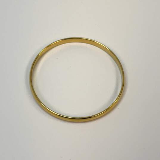 Designer Kate Spade Gold-Tone Heart Of Gold Idiom Bangle Bracelet image number 2