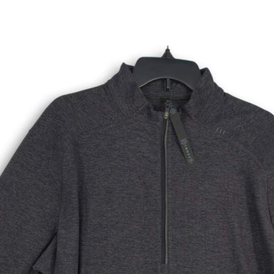 NWT Lululemon Womens Gray Long Sleeve 1/4 Zip Pullover Jacket Size XXL image number 3