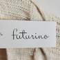 Futurino Women Ivory Cable Knit Cardigan S NWT image number 5