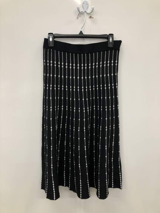 NWT Women's Sz M Black/White Long Skirt image number 1