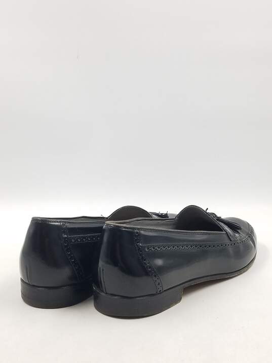 Authentic BALLY Black Tassel Loafers M 11D image number 4