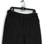 Ralph Lauren Womens Black Striped Flat Front Straight Leg Dress Pants Size 14W image number 3