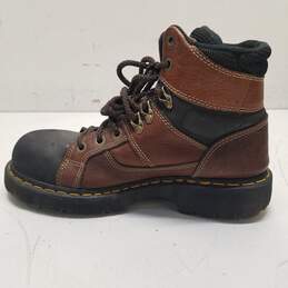 DR Martens Industrial Men Brown Steel Toe Boots SZ 8 alternative image