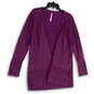 NWT Womens Purple Long Sleeve Open Front Cardigan Sweater Size Medium image number 1
