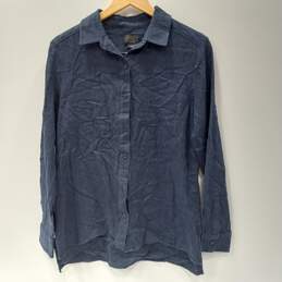Pendleton Men's Blue LS Linen Blend Button Up Shirt Size M