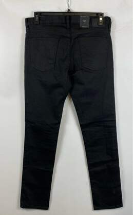 NWT John Varvatos Mens Jet Black Wight Fit Dark Wash Denim Skinny Jeans Size 32 alternative image