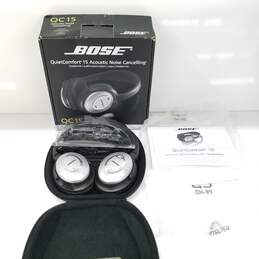 Bose Quiet Comfort 15 Noise Cancelling Headphones Untested