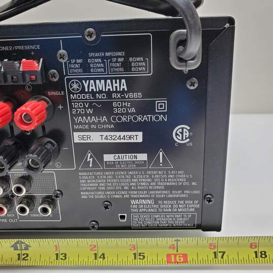 Yamaha RX-V665 Natural Sound AV Receiver image number 3