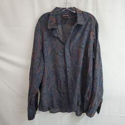 Michael Kors Tailored Fit Long Sleeve Full Button Up Shirt Size XL