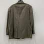 Oscar De La Renta Mens Gray Notch Lapel Two-Button Blazer Size 47R With COA image number 2