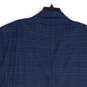 Pronto Uomo Mens Blue Plaid Notch Lapel Long Sleeve Two Button Blazer Size 52R image number 4