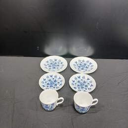 Vintage W. H. Grindley Old Chelsea Cups and Saucers