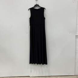NWT Womens Black Missy Sleeveless Round Neck Jeweled Maxi Dress Size 14 alternative image