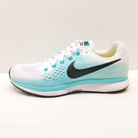 Nike Air Zoom Pegasus 34 White, Turquoise Sneakers 880560-101 Size 9 image number 2