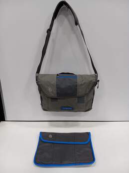 Blue & Gray Messenger Bag