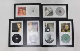 6 Celine Dion CD's In CD Display Frames