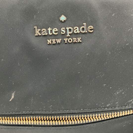 Kate Spade New York Womens Chelsea Black Zipper Pocket Double Handle Tote Bag image number 6