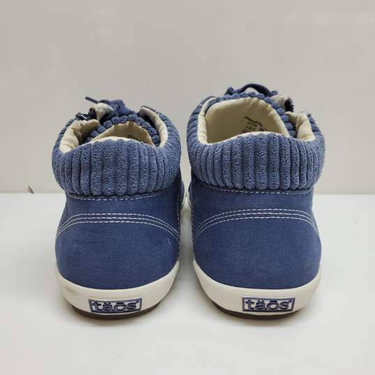 Taos Women's Startup High Top Sneaker in Blue Suede Size 7 image number 5