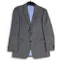 Mens Gray Single Breasted Long Sleeve Notch Lapel 2 Button Blazer Size XL image number 1
