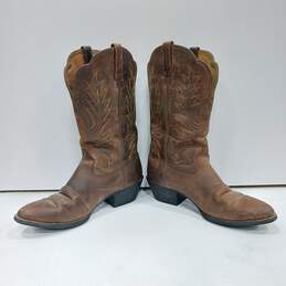 Men's Brown Leather Ariat Boots Size 8B alternative image