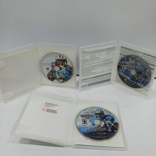 Lot of Five Assorted PlayStation 3 Madden Games image number 4