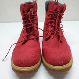 Timberland Men's Red Hiking Boots Size 11 alternative image