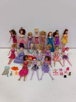 Mattel Barbie & Disney Dolls Assorted 17pc Lot